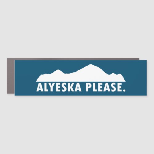 Alyeska Please Car Magnet