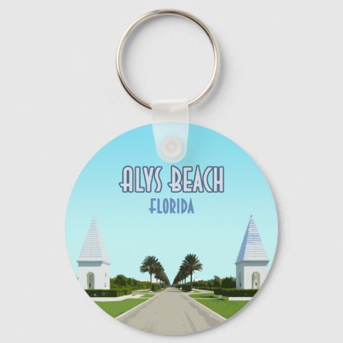 Alys Beach Florida Gulf Coast Vintage Keychain