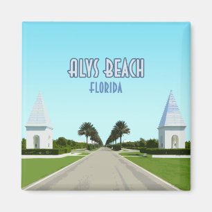 Alys Beach Florida Gulf Coast Vintage Magnet