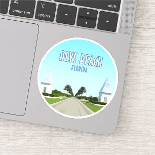 Alys Beach Florida Gulf Coast Vintage Sticker