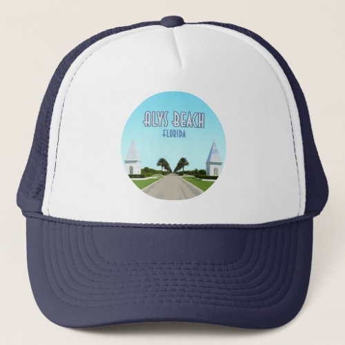 Alys Beach Florida Gulf Coast Vintage Trucker Hat