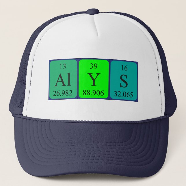 Alys periodic table name hat (Front)