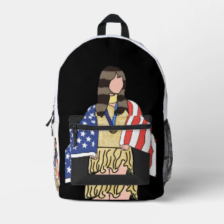 Alysa-Liu: The World Champion  Printed Backpack