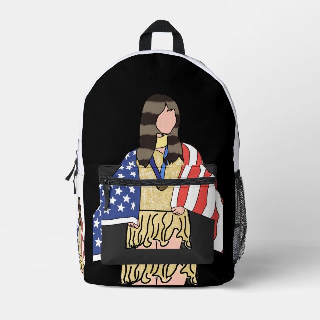 Alysa-Liu: The World Champion  Printed Backpack (Front)