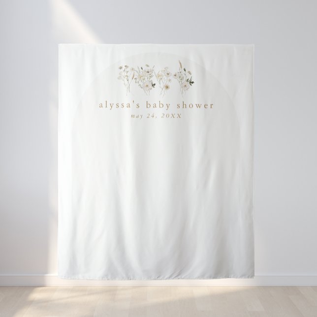 ALYSSA Floral Boho Flower Baby Shower Backdrop (ALYSSA Floral Boho Flower Baby Shower Backdrop)