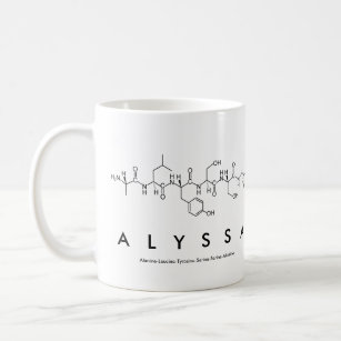 Alyssa peptide name mug