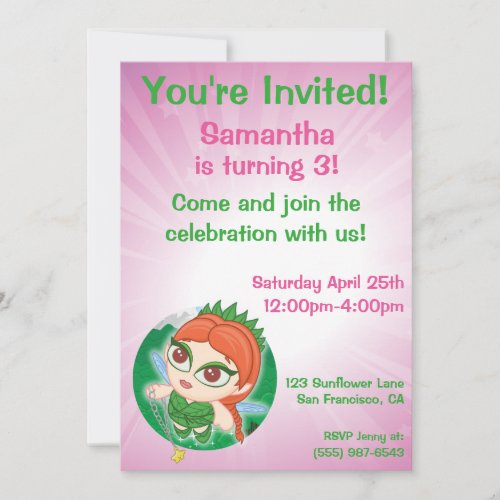 Alyssas Magical Forest Invitation