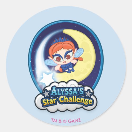 Alyssas Star Challenge Classic Round Sticker