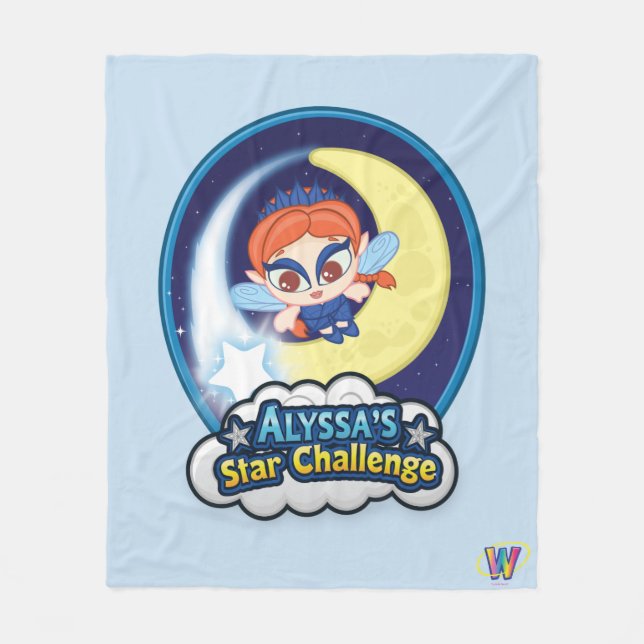 Alyssa's Star Challenge Fleece Blanket (Front)