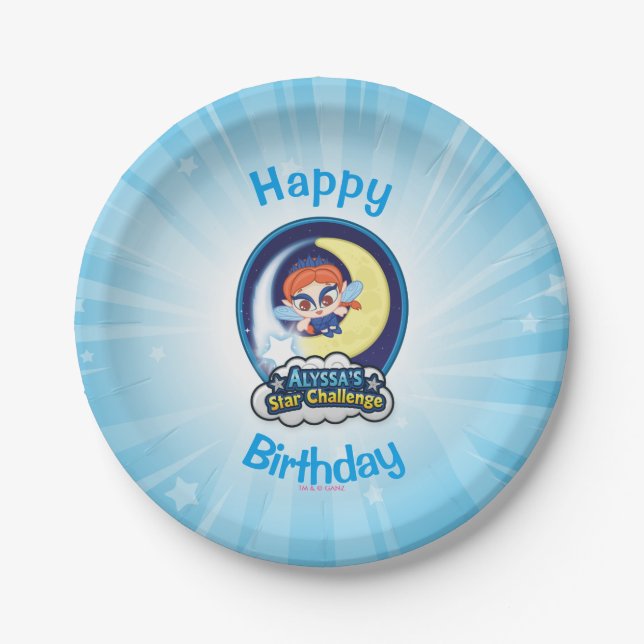 Alyssa's Star Challenge Paper Plates (Front)