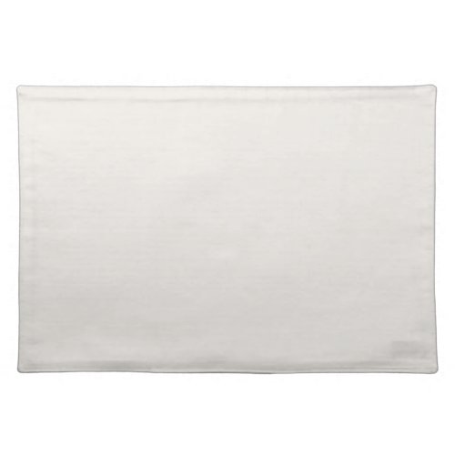 Alyssum White Solid Color Light Neutral Colors Cloth Placemat