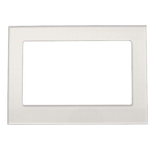Alyssum White Solid Color Light Neutral Colors Magnetic Frame