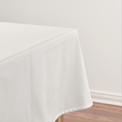 Alyssum White Solid Color Light Neutral Colors Tablecloth