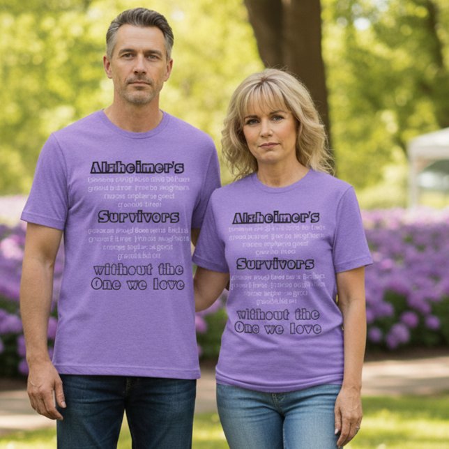 ALZ Purple Alzheimers Disease Awareness Survivors Tri-Blend Shirt (Creator Uploaded)