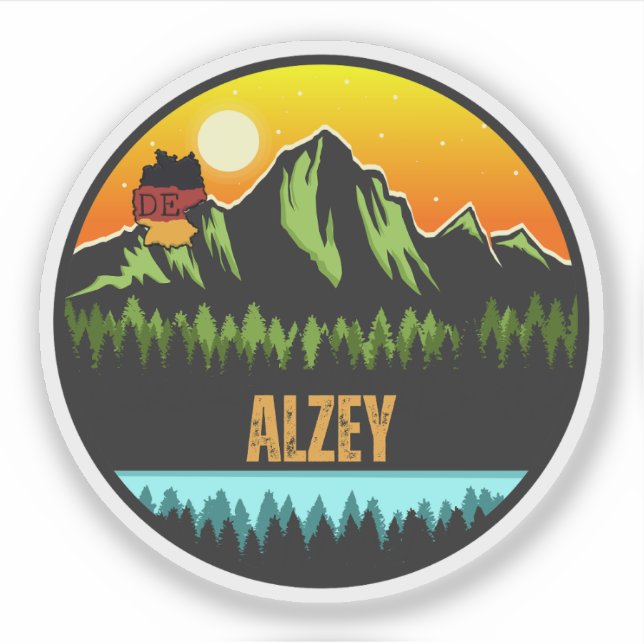 Alzey, Germany Sticker (Front)