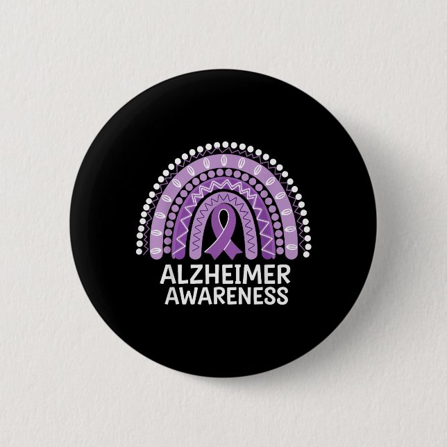 Alzheimer Awareness Button (Front)
