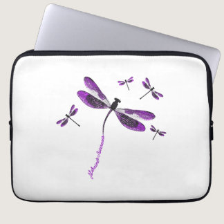 Alzheimer Awareness Dragonfly Gift Laptop Sleeve