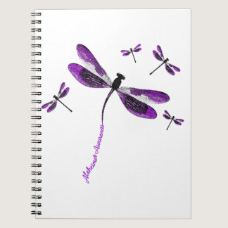 Alzheimer Awareness Dragonfly Gift Notebook