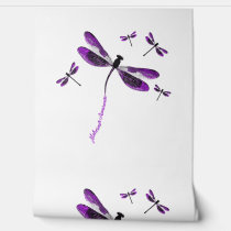 Alzheimer Awareness Dragonfly Gift Wallpaper