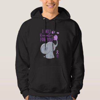 Alzheimer Awareness I Will Remember For You End Al Hoodie