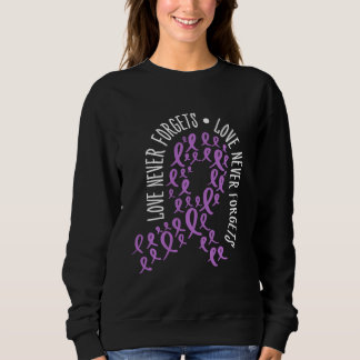 Alzheimer Awareness Love Never Forgets End Alz Sweatshirt
