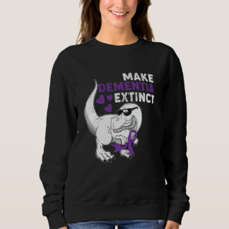 Alzheimer Awareness Make Dementia Extinct End Alz Sweatshirt