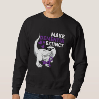 Alzheimer Awareness Make Dementia Extinct End Alz Sweatshirt