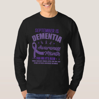 Alzheimer Awareness September Dementia Awareness M T-Shirt