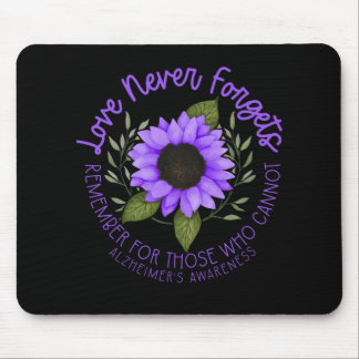 Alzheimer Awareness Tee For Men And Women Purple S Mouse Pad