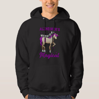 Alzheimer Awareness Warriors Unicorn Magical Funny Hoodie