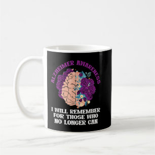Alzheimer Awareness   Will Remember For Those Who  Coffee Mug