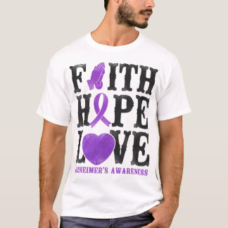 Alzheimer Dementia Faith Hope Love Alzheimer's T-Shirt