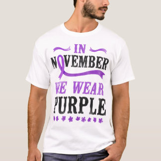 Alzheimer Dementia In November We Wear Purple T-Shirt