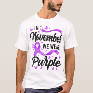 Alzheimer Dementia In November We Wear Purple T-Shirt