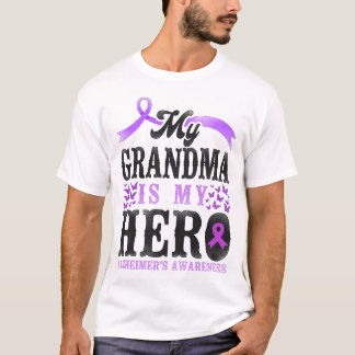 Alzheimer Dementia My Grandma Is My Hero T-Shirt