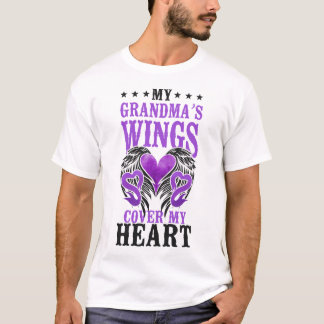 Alzheimer Dementia My Grandma's Wings Cover My T-Shirt