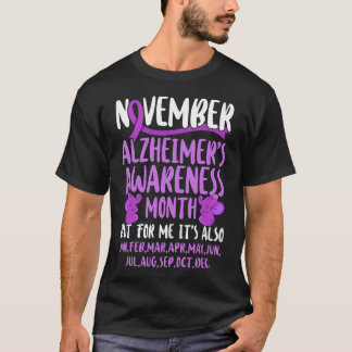 Alzheimer Dementia November Is Alzheimer's T-Shirt