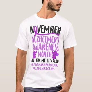 Alzheimer Dementia November Is Alzheimer's T-Shirt