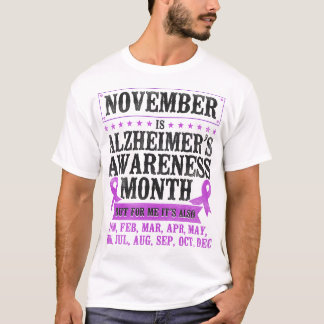 Alzheimer Dementia November Is Alzheimer's T-Shirt