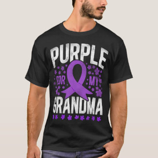 Alzheimer Dementia Purple For My Grandma Grandma T-Shirt