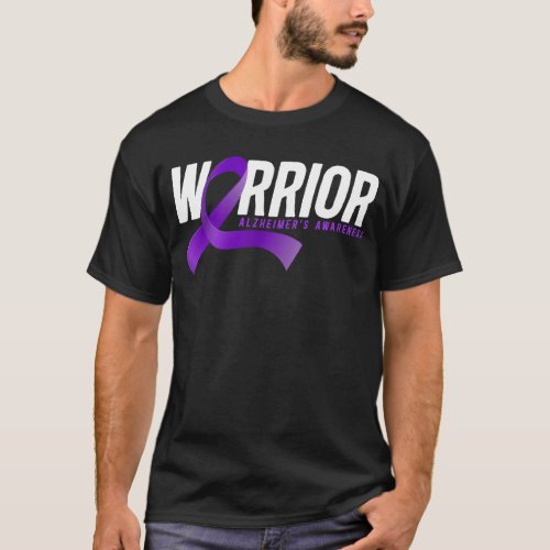 Alzheimer Dementia Warrior Alzheimers Awareness T_Shirt