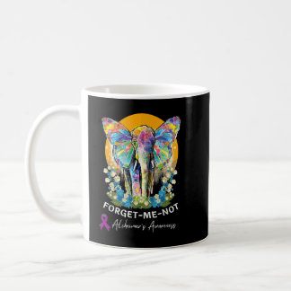 Alzheimer Elephant Forget-me-not Alzheimer Awarene Coffee Mug