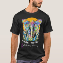 Alzheimer Elephant Forget-me-not Alzheimer Awarene T-Shirt