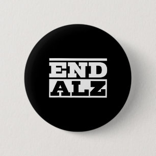 Alzheimer Heimer's Brain Awareness Month Support Button