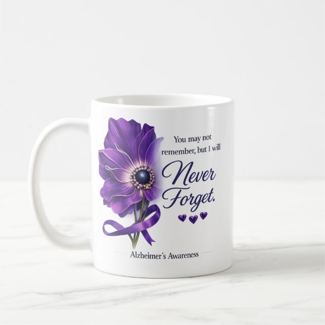 Alzheimer - Never Forget Coffee Mug (Left)