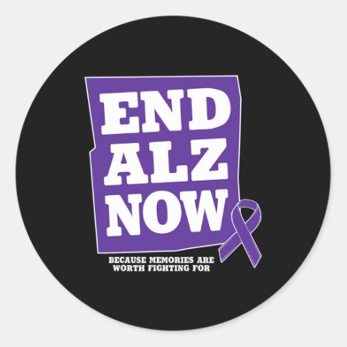 Alzheimer Now Heimers  Classic Round Sticker