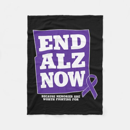 Alzheimer Now Heimers  Fleece Blanket