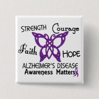 Alzheimer’s Disease Celtic Butterfly 3 Button