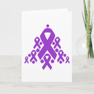 Alzheimer’s Disease Christmas Ribbon Tree Holiday Card