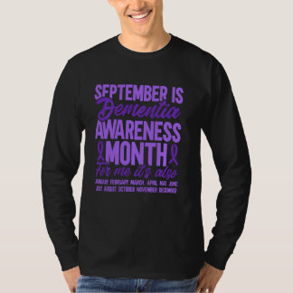 Alzheimer September Is Dementia Awareness Month En T-Shirt
